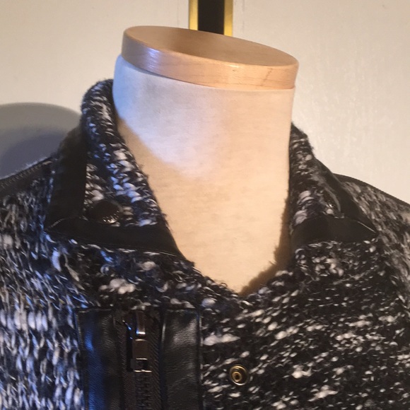 Guess Knit and Faux Leather Jacket - Picture 7 of 15